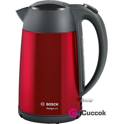 Bosch TWK3P424 DesignLine piros-fekete vízforraló