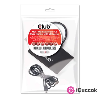 CLUB3D Displayport1.2 -4x Displayport HUB