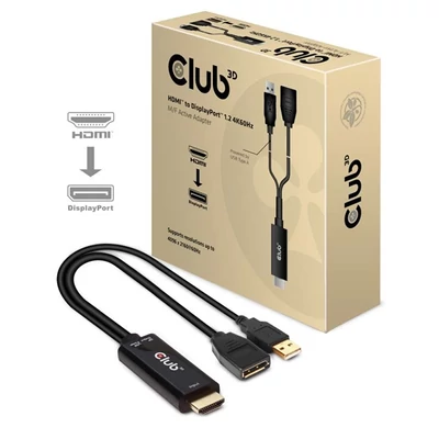 CLUB3D HDMI - Displayport 4K60Hz aktív adapter