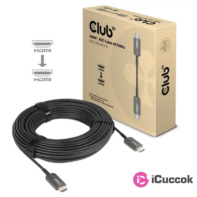 CLUB3D HDMI AOC 4K120Hz - HDMI AOC 4K120Hz 20m kábel