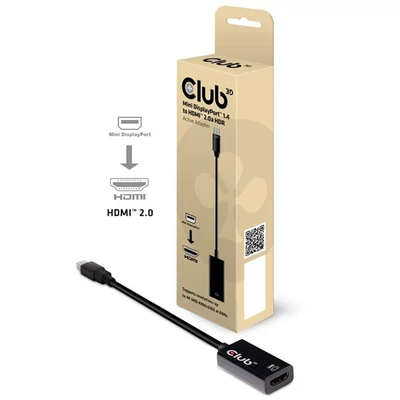 CLUB3D Mini Displayport - HDMI 2.0a adapter