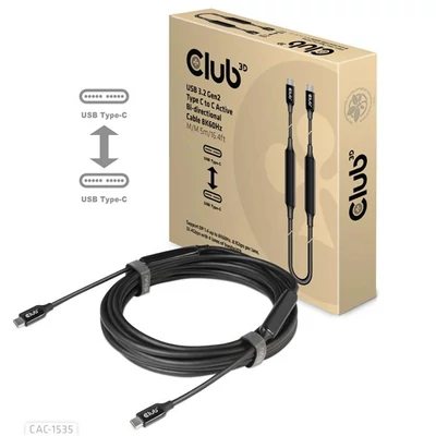 CLUB3D USB 3.2 Type C - USB 3.2 Type C 8K60Hz 5m kábel