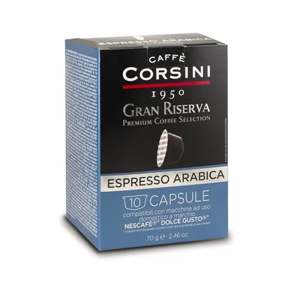 Caffé Corsini Gran Riserva Arabica Dolce Gusto kompatibilis 10 db kávékapszula