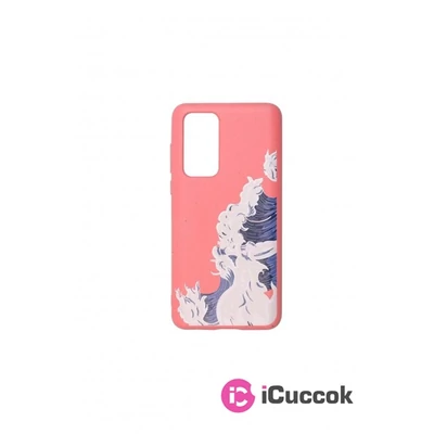 Cellect CEL-GREEN-HUAP40COWA Green Huawei P40 korall újrahasznosított tok