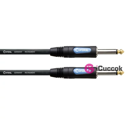 Cordial CCFI 1.5 PP Instrument + Guitar 1,5m mono 6,3mm Jack apa - apa kábel