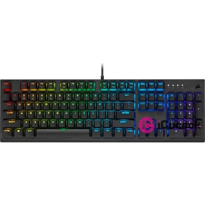 Corsair K60 RGB PRO CHERRY MX SPEED LOW PROFILE Mechanikus Gamer billentyűzet