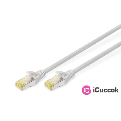 DIGITUS CAT6A S-FTP LSZH 1m szürke patch kábel