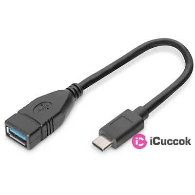 DIGITUS USB 3.0 Type A anya-> USB 3.0 Type C apa 0,15m OTG adapter