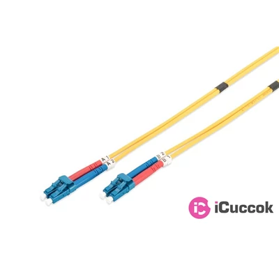 DIGITUS duplex 2xLC + 2xLC SM OS2 9/125µ 1m optikai patch kábel