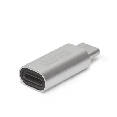 Delight 55448B  iPhone Lightning USB Type-C ezüst adapter