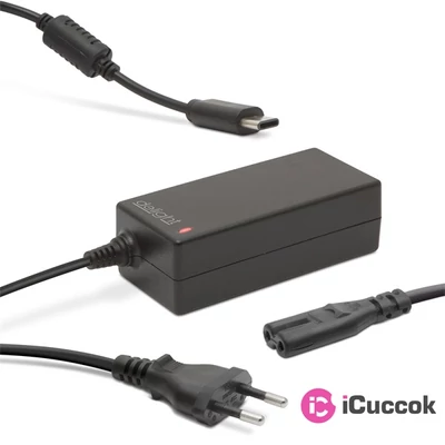 Delight USB Type-C laptop/notebook töltő adapter tápkábellel