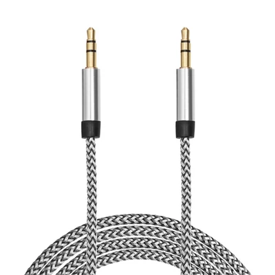 Delight ezüst 3,5 mm jack AUX adatkábel 1m