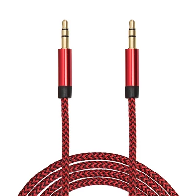 Delight piros 3,5 mm jack AUX adatkábel 1m