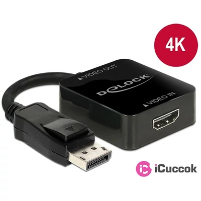 Delock 62712 High Speed HDMI-A anya > Displayport 1.2 apa adapter