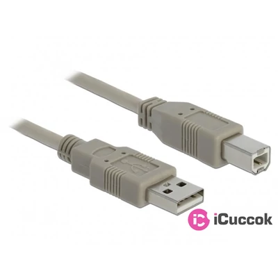 Delock 82216 USB 2.0 A-B apa/apa 3m kábel