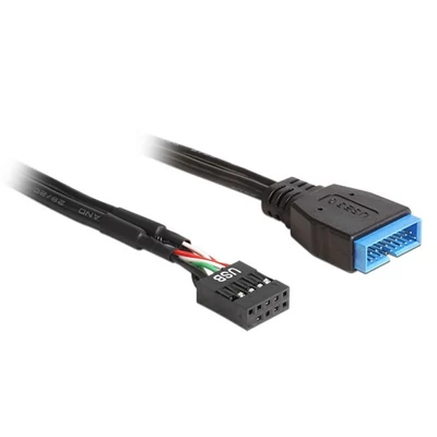 Delock 83281 USB 2.0 pin fejes anya > USB 3.0 pin fejes apa kábel