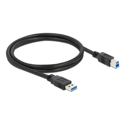 Delock 85066 USB 3.0-A > USB-B apa/apa 1m fekete kábel