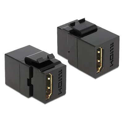 Delock 86366 HDMI anya > HDMI anya fekete Keystone modul