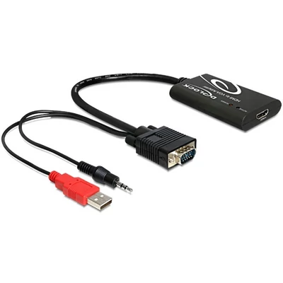Delock 62407 HDMI-VGA adapter audióval