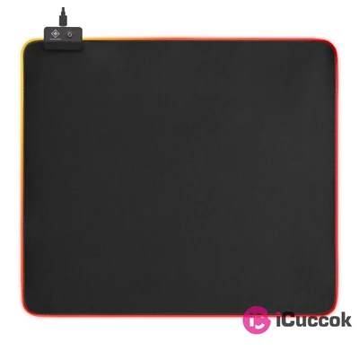 Deltaco Gaming GAM-078 RGB világító fekete 400x450 mm egérpad
