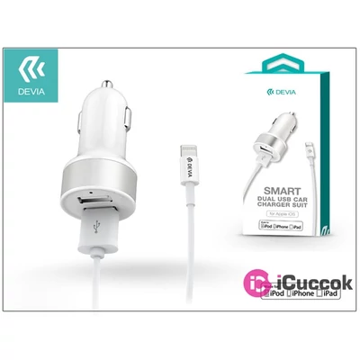 Devia ST000522 Smart 2,4A Lightning Dual szivargyújtó töltő