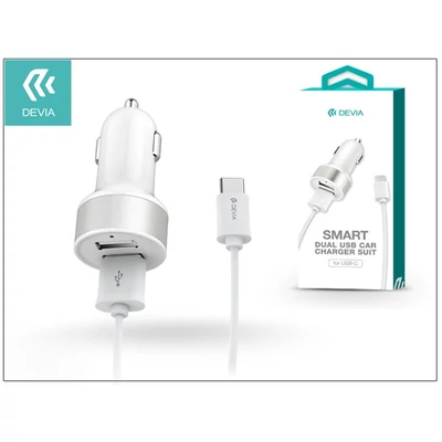 Devia ST002991 Smart Dual USB Type-C autós töltő