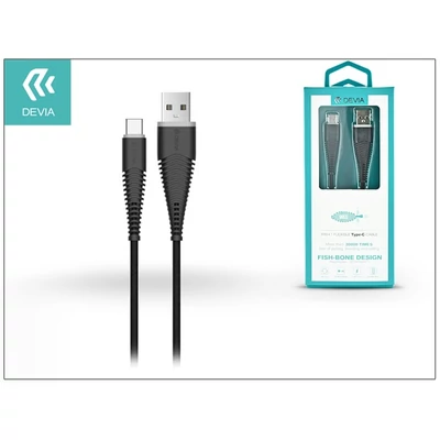 Devia ST300028 Fish1 USB - Type-C fekete adatkábel
