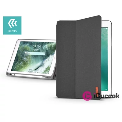 Devia ST308833 Ease iPad 9.7" 2018 fekete tok - Apple Pencil tartóval