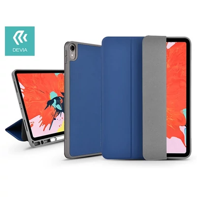 Devia ST319037 Leather iPad Pro 11" 2018 kék védőtok