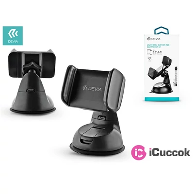 Devia ST331749 Devia Car Mount V2 tapadókorongos univerzális autós mobiltelefon tartó