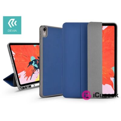Devia ST334078 Apple iPad 10,2"(2019/2020) kék bőr védőtok