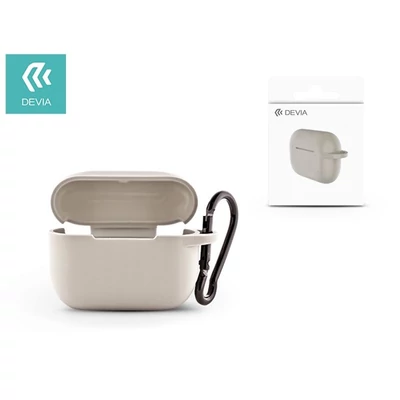 Devia ST334610 AirPods Pro fülhallgatóhoz szürke szilikon tok