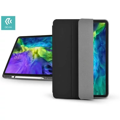 Devia ST334672 Apple iPad Pro 11 (2020) fekete bőr védőtok