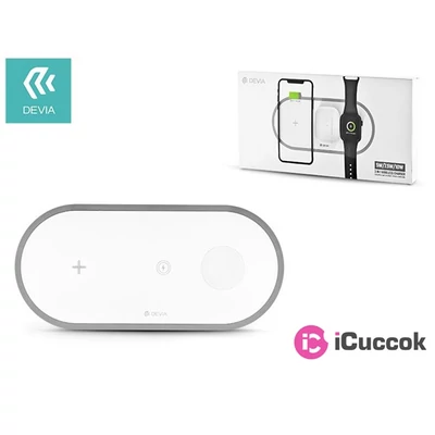 Devia ST335693 V4 10W 3in1 vezeték nélküli töltőállomás