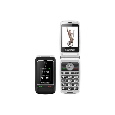 EVOLVEO Easyphone EP-750-FGB 2,8" Dual SIM fekete mobiltelefon