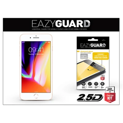 EazyGuard LA-1309 iPhone 7 Plus/8 Plus fehér üveg kijelzővédő fólia