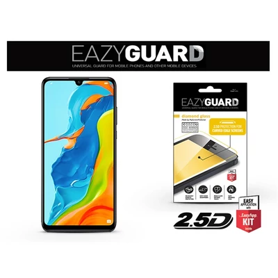 EazyGuard LA-1463 Huawei P30 Lite fekete 2.5D üveg kijelzővédő fólia