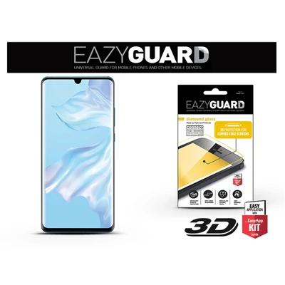 EazyGuard LA-1464 Huawei P30 Pro fekete 2.5D üveg kijelzővédő fólia