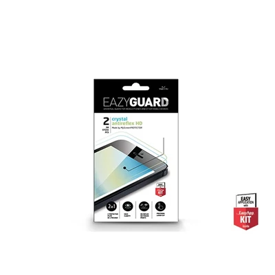 EazyGuard LA-010 6,4" univerzális (Crystal/Antireflex HD) 2db-os kijelzővédő fólia