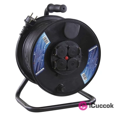 Emos P08250 kültéri kábeldob 3x1,55mm2 IP44 50m-es kábellel