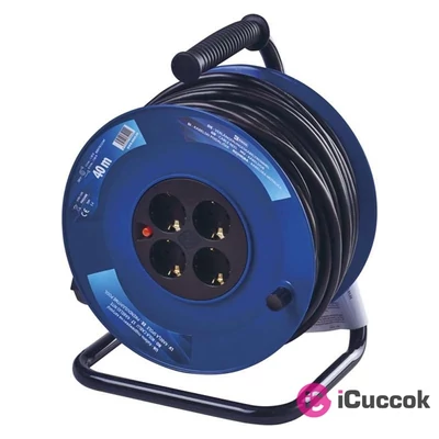 Emos P09240M kábeldob 3x2,5 mm2 40m-es kábellel 4 aljzat