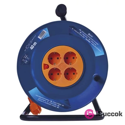 Emos P09240 kábeldob 3x1,5 mm2 40m-es kábellel 4 aljzat