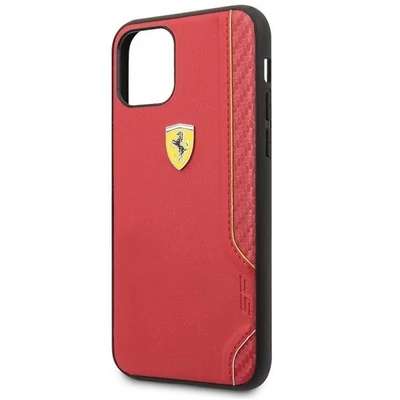FERRARI On Track IP 11 Pro Max piros puha PU gumitok