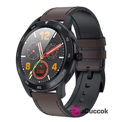 Garett GT22S dark barna bőr szíjas okosóra