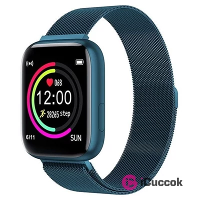 Garett Women Eva kék fém szíjas okosóra