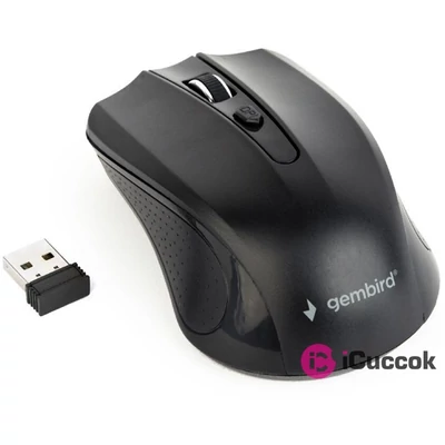 Gembird MUSW-4B-04 vezeték nélküli fekete egér