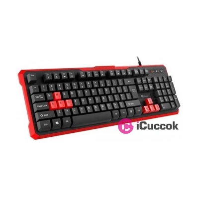 Genesis NKG-1063 RHOD 110 HUN fekete-piros gamer billentyűzet