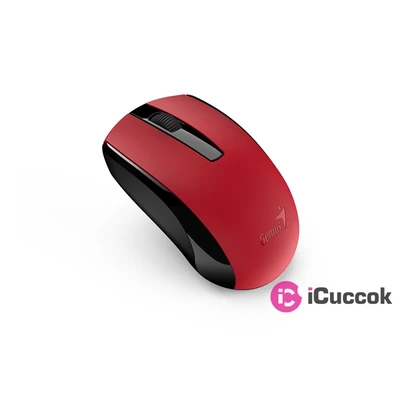 Genius ECO-8100 vezeték nélküli újratölthető piros egér