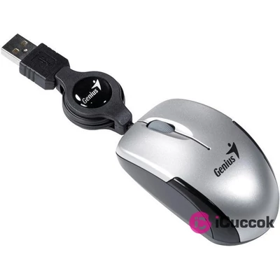Genius MicroTraveler v2 USB ezüst notebook egér