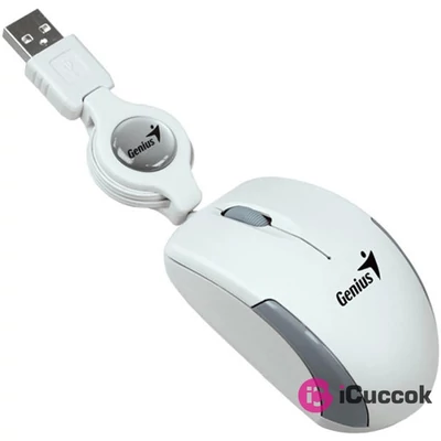 Genius MicroTraveler v2 USB fehér notebook egér